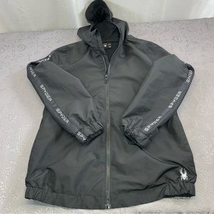 Spyder Polyester Full-Zip Windbreaker Jacket S 37in